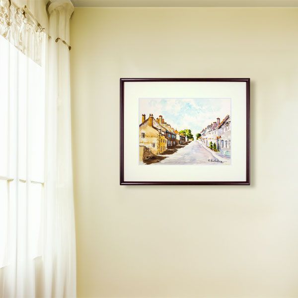 渡辺崋山　紙本水墨風景画　捲り肉筆画　落款印譜照合済　必携落款辞典　模写　110 渡辺崋山紙本水墨風景画捲り肉筆画落款印譜照合済必携落款辞典