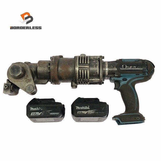 品 Ogura オグラ 18V コードレスハンディベンダー HBB-90DFN バッテリー2個 18V 3.0Ah 付き 曲げ加工 充電式117165