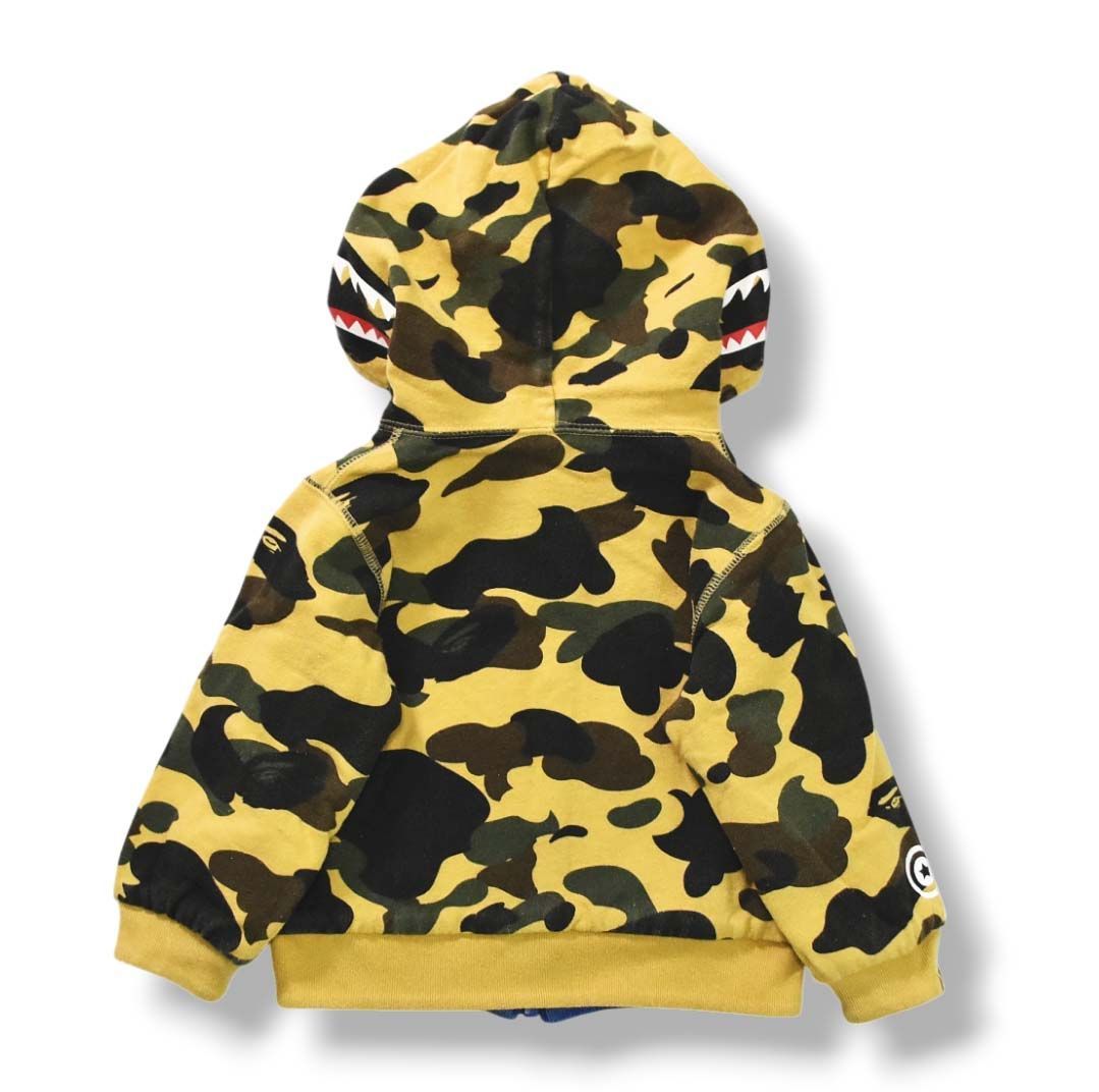 カモフラージュ サメフードパーカー カモフラージュサメフードパーカー 90