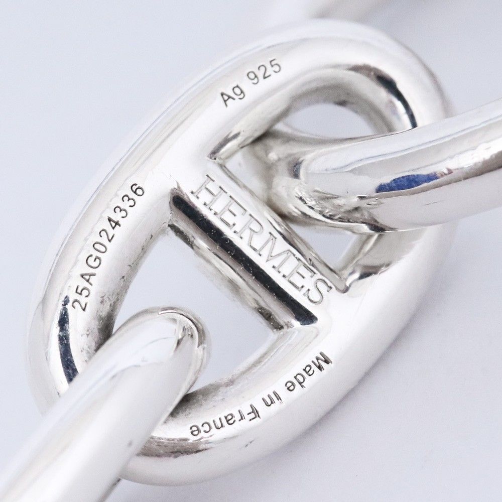 HERMES シェーヌダンクル MM ブレスレット 17コマ シルバー エルメス