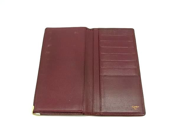 Cartier カルティエ マストライン 二つ折り 長財布 財布 レザー ロゴ