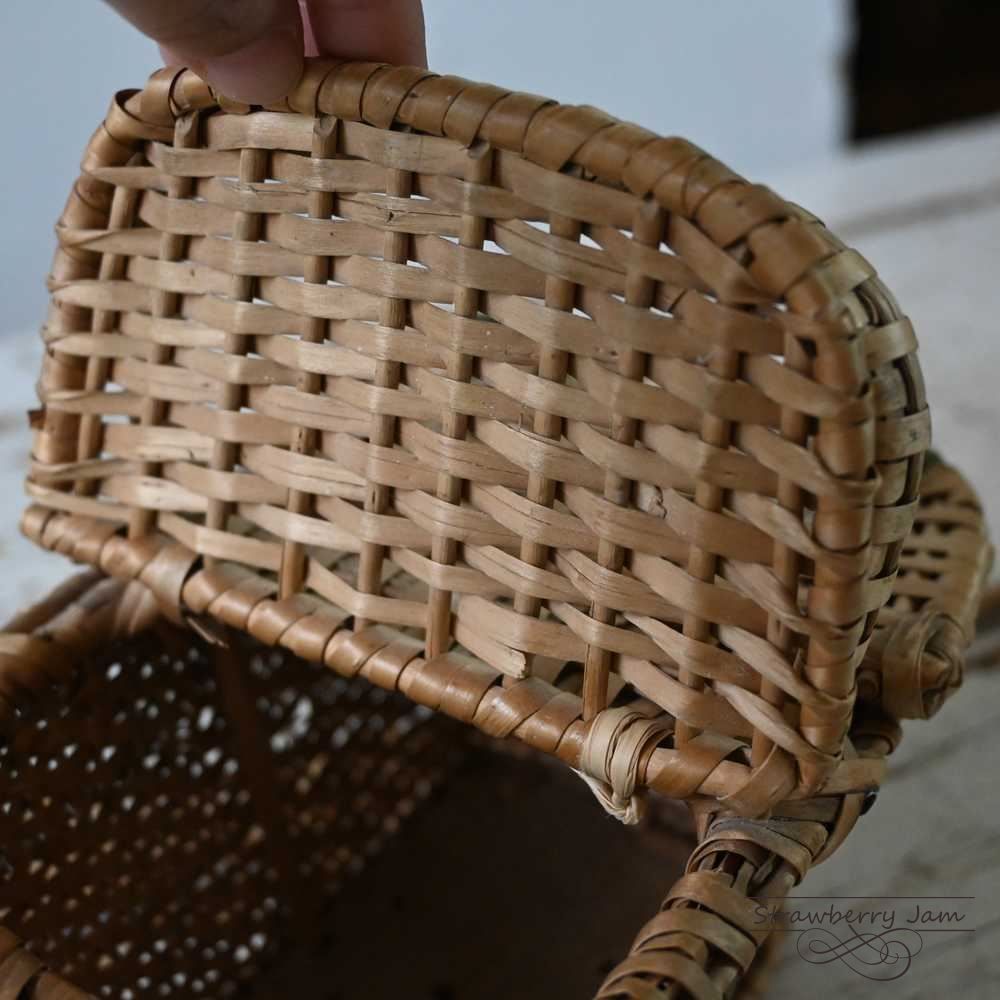 ★フランスアンティークバスケット★ 新品・未使用】フランス製バスケット ケース&バスケット 箱
