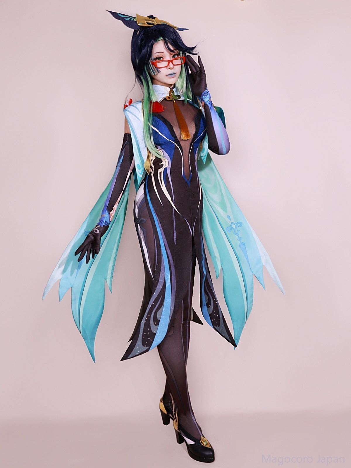 COSPLAY原神閑雲女性用アニメコスチュームセットゲーム留雲借風真君二次元申鶴