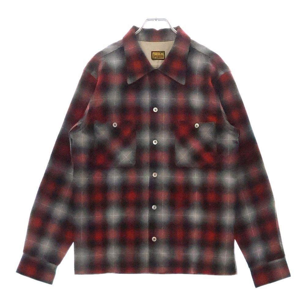TENDERLOIN テンダーロイン 08AW T-Wool Check Shirt ウール 長袖チェックシャツ レッド|ブラック