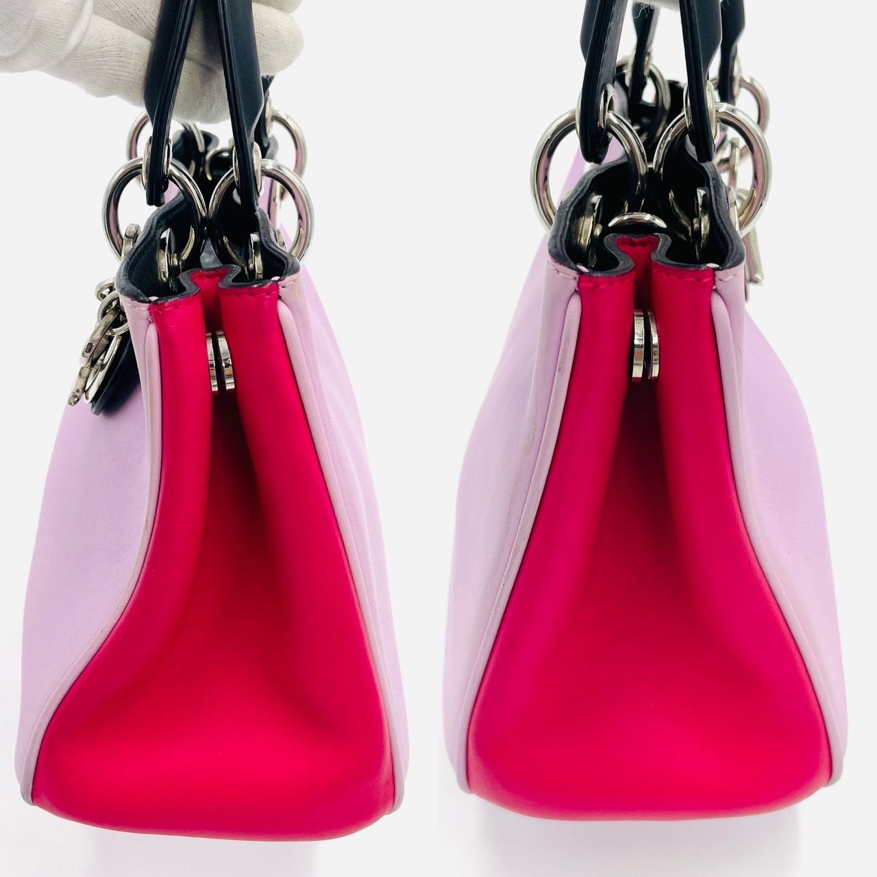 ディオール DIOR ディオリッシモ レザー ピンク 2way