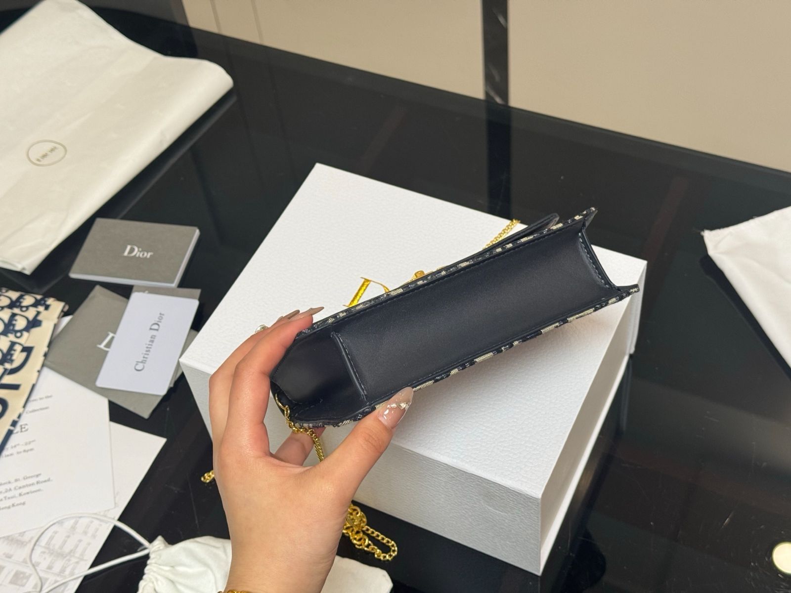 【新作到着!!】 今日 Dior Montaigne Chain | ディオー モンターニュ チェーン 19×11cm-WTO輸入3