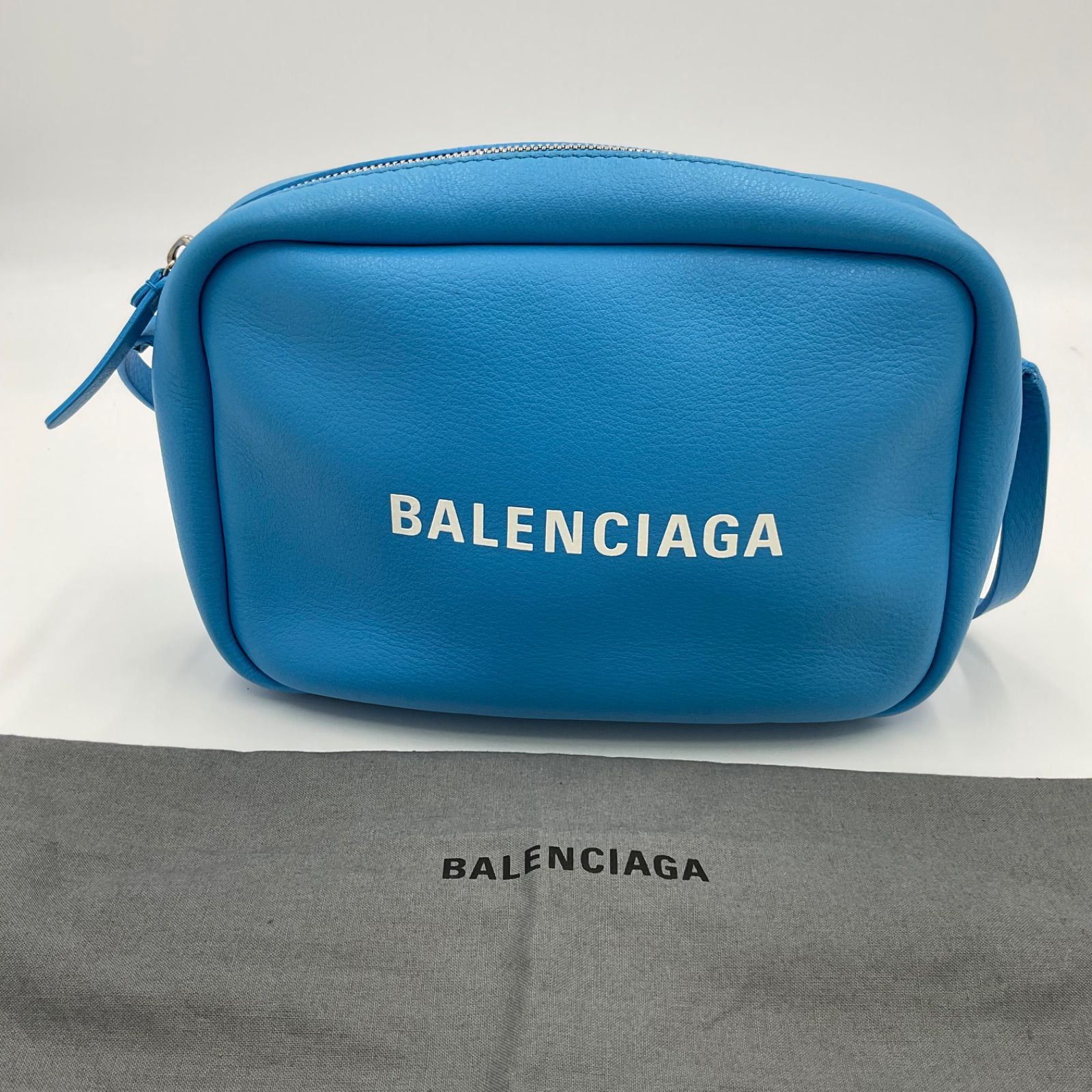 BALENCIAGA バレンシアガ カメラバッグ ショルダーバッグ ブルー 