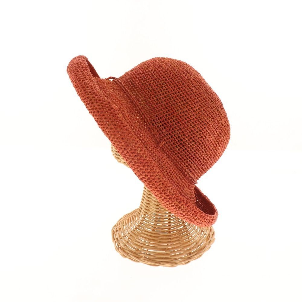 ヘレンカミンスキー　麦わら帽子　ラフィア　赤リボン ヘレンカミンスキー 麦わら帽子 ラフィア 赤リボン 【公式通販】