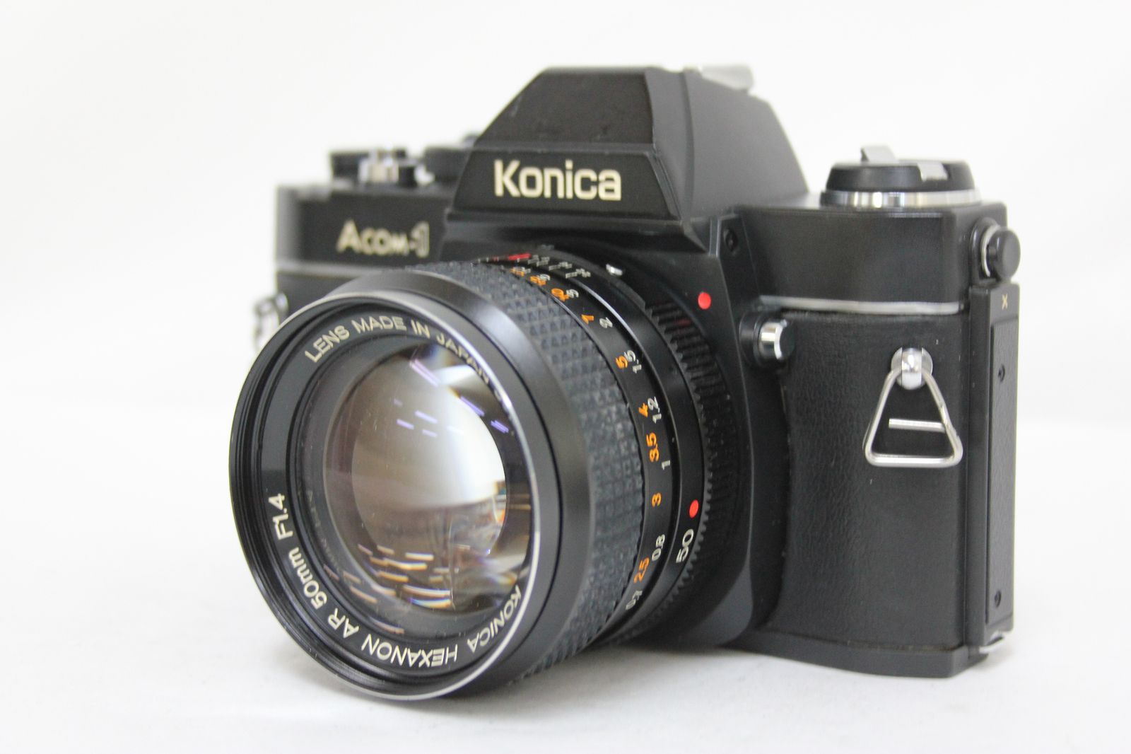 返品保証】 コニカ Konica ACOM-1 ブラック Hexanon AR 50mm F1.4