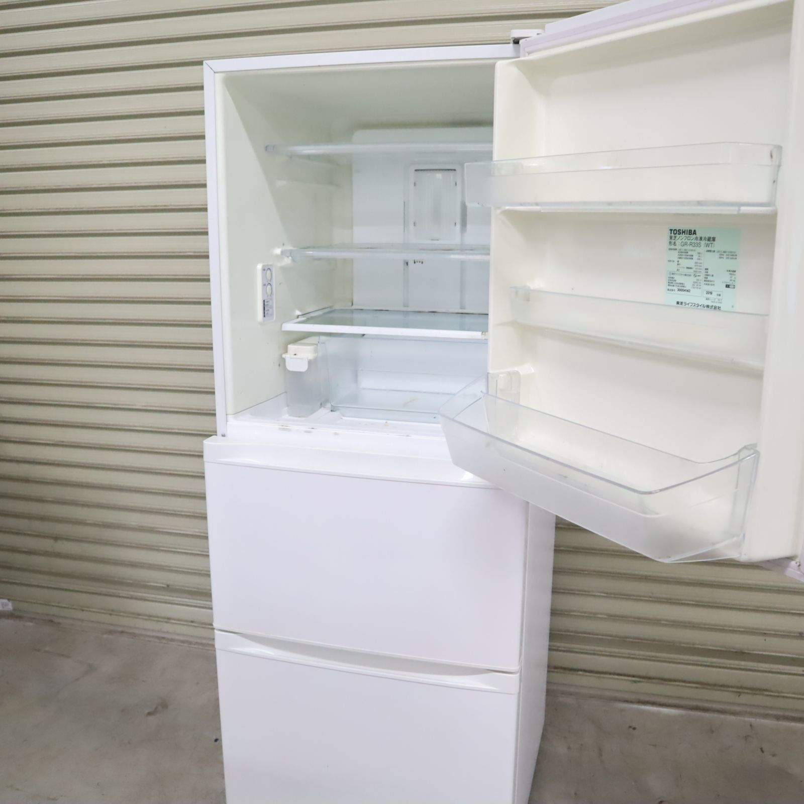 東芝 TOSHIBA GR-R33S 大型冷蔵庫 330L 2019年式 330L TOSHIBA 冷蔵庫 GR-R33S(S) TOSHIBA（東芝）3ドア冷蔵庫