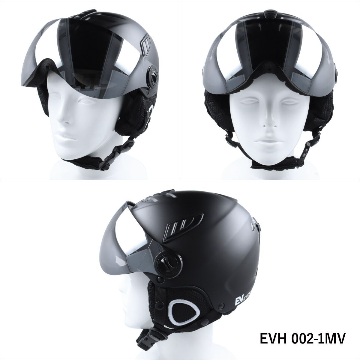 【未使用品】バイザー付きヘルメット イヴァルブ EVOLVE EVH 002 バイザー付き ヘルメット スキー スノーボード スノボ
