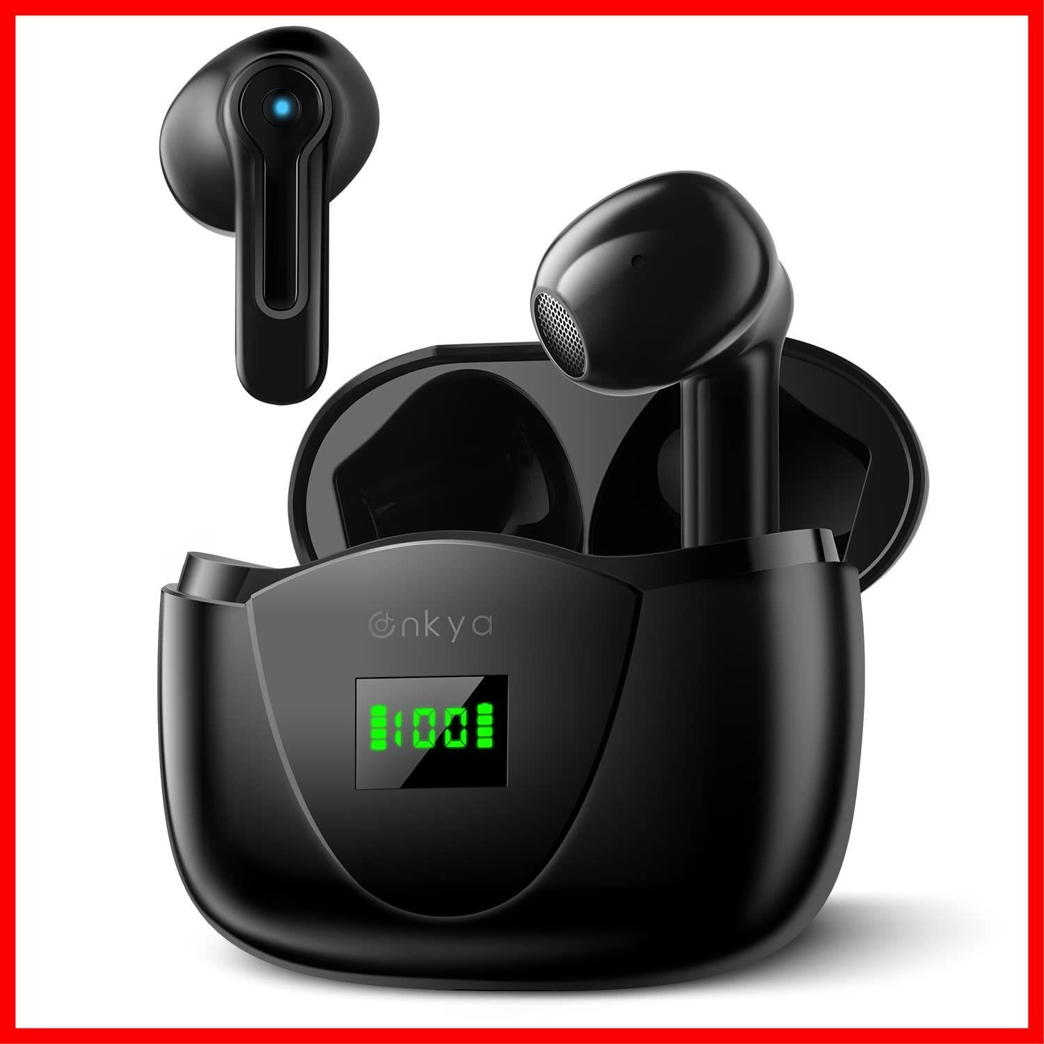 【特売】【NEWモデル 最先端Bluetooth5.3】Bluetooth イヤホン ワイヤレスイヤホン CVC8.0 & ENCデュアルマイク ブルートゥースイヤホン LEDディスプレイ残量表示 8時間+36時間再生 ぶるーとーすイヤホン Bluetooth