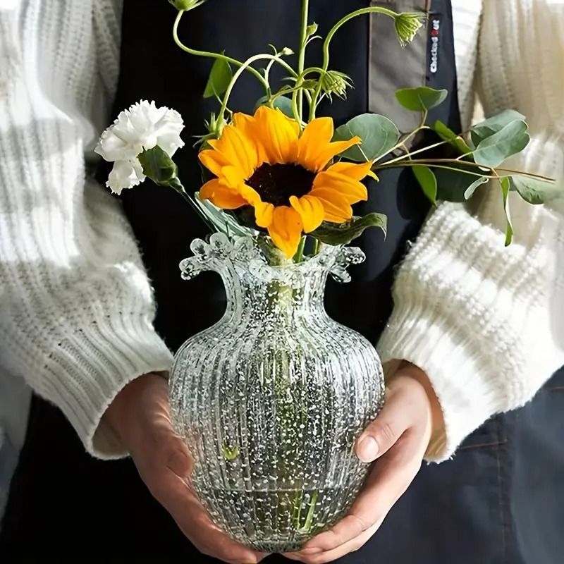 光沢のある家庭用花瓶、ファッショナブルなデスクトップ花瓶、モダンな