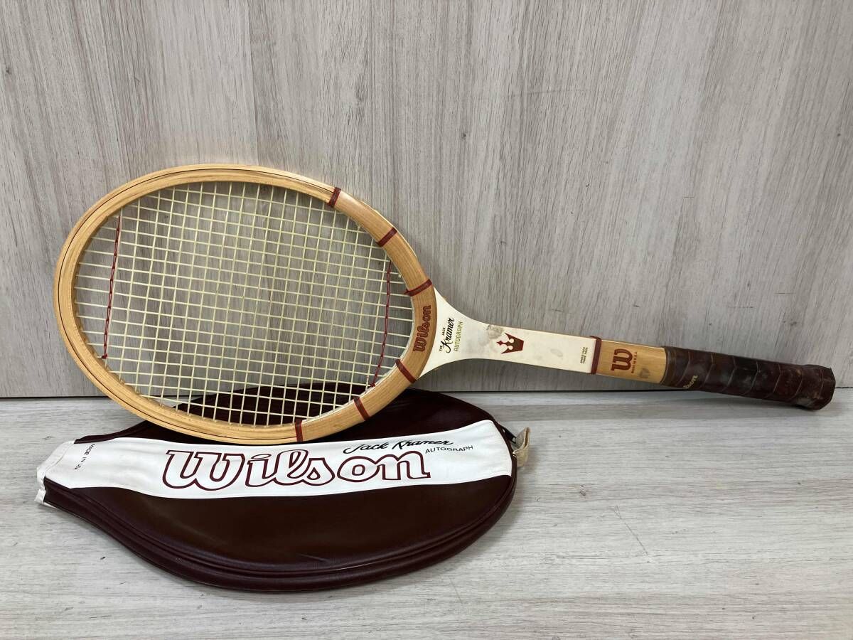 ジャンク ヴィンテージ WILSON Jack Kramer AUTOGRAPH ウッドラケット