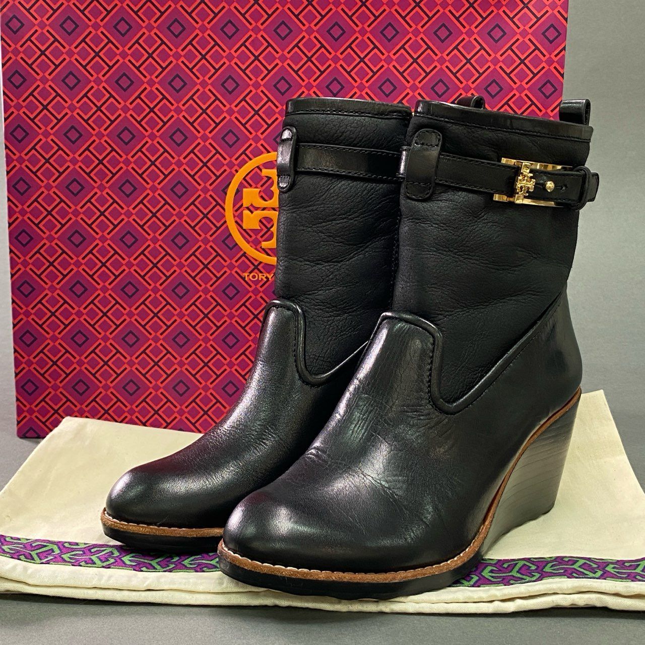トリーバーチ レザーブーツ TORYBURCH トリーバーチ ブーツ 7M