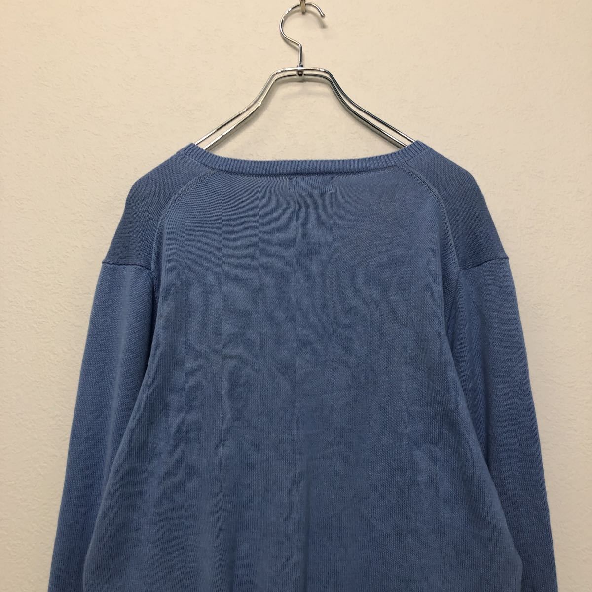 Polo Ralph Lauren Ｖネック ニット XL ブルー ポロラルフ