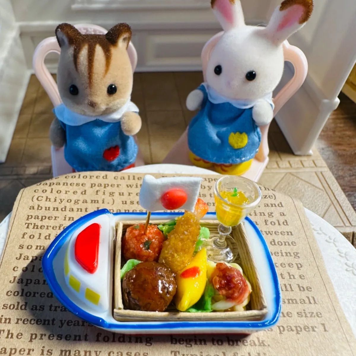 【ミニチュアフード】シルバニア◇オーダー ✭＼＼大人気／／✭ミニチュアフード□パンセット（ベージュ