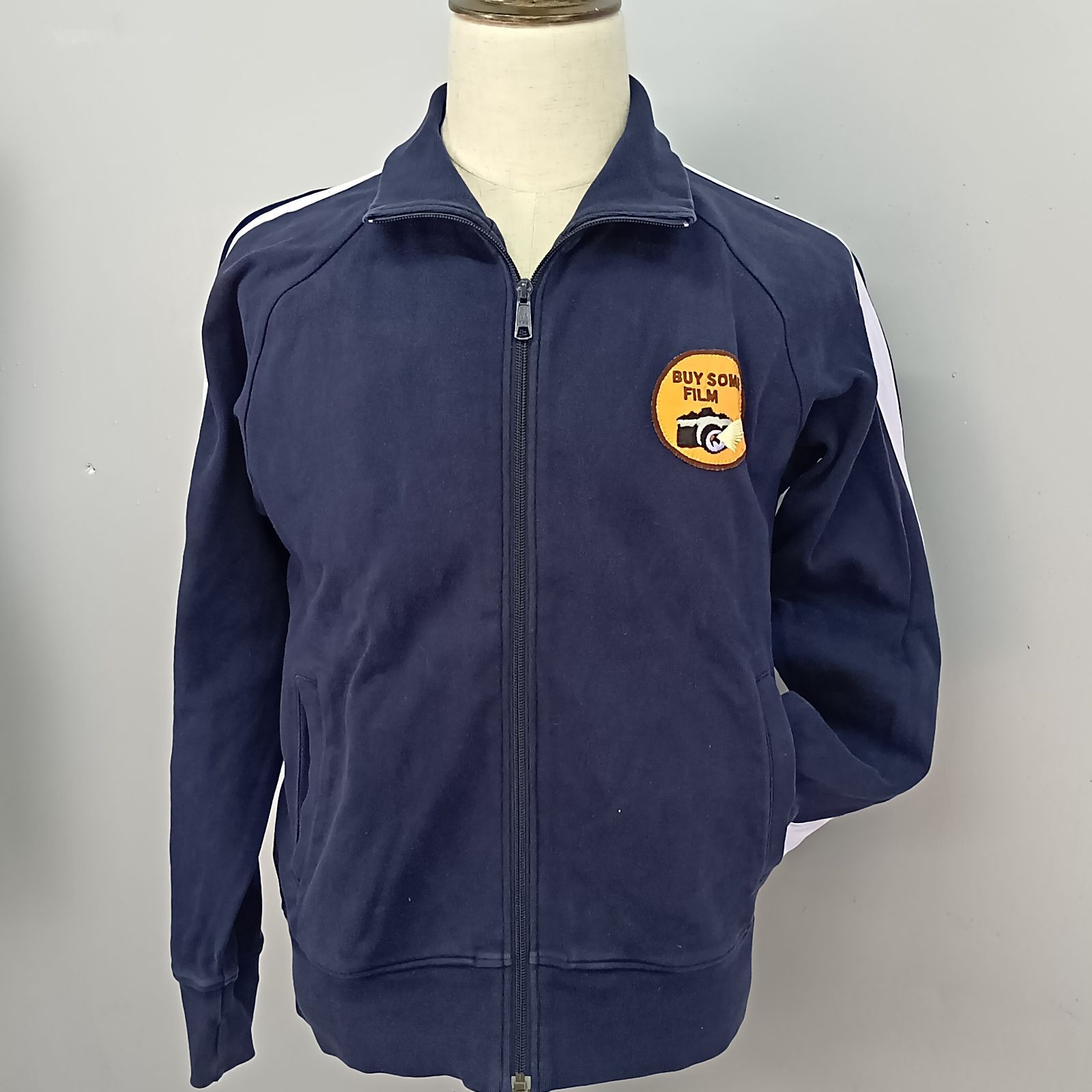 Paul Smith Jeans ポールスミス　ブルゾン　ドライバーズニットL ◇ Paul Smith jeans ポールスミス ジーンズ ブリーチ加工 長袖 ダブル