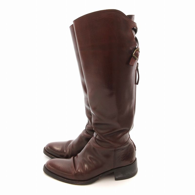 SARTORE シングルベルトロングブーツサルトル36