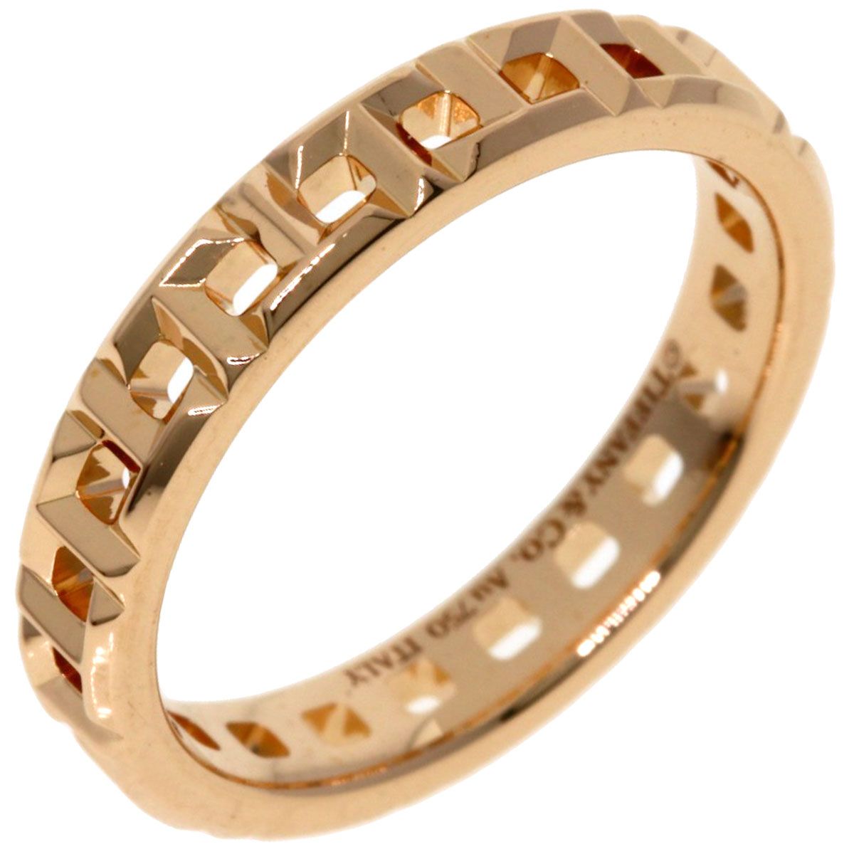 Tiffany&Coティファニー T トゥルー ナローリング K18PG11号 ティファニー T トゥルー ナローリング イエローゴールド