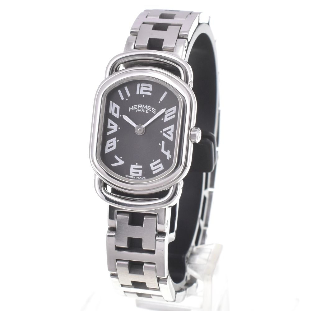 エルメス HERMES RA 1 210 ラリー D バックル クォーツ レディース L 142800