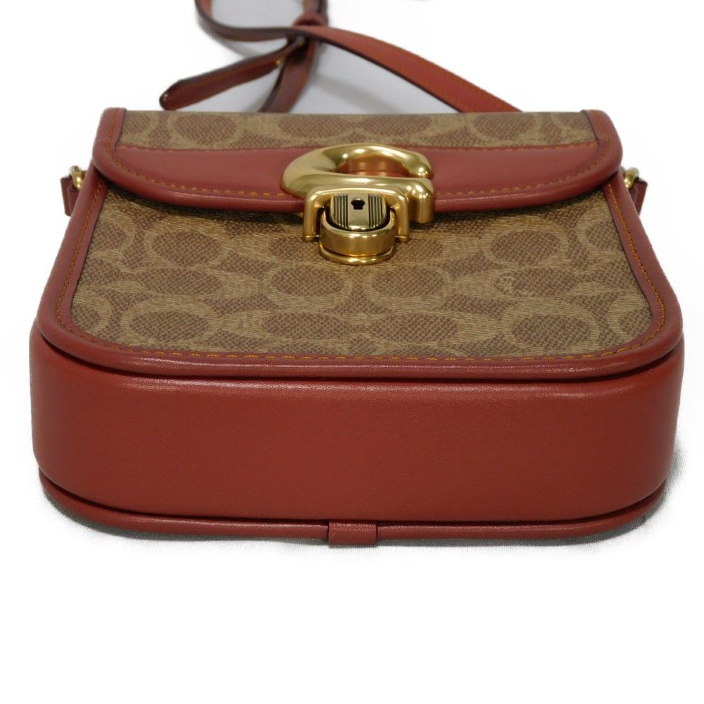 COACH コーチ トール ストゥディオ クロスボディ Cロゴ Cマーク ポシェット タン ラスト ベージュ ブラウン シグネチャー ショルダーバッグ C8484 COACH コーチ トール ストゥディオ クロスボディ Cロゴ Cマーク
