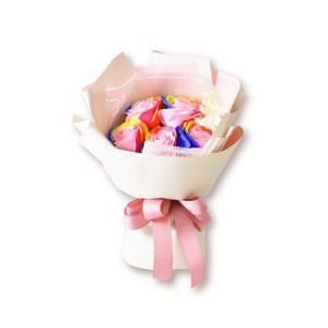 3営業日で発送 ソープフラワー レインボーローズブーケH30cm S-140RB 入数 9