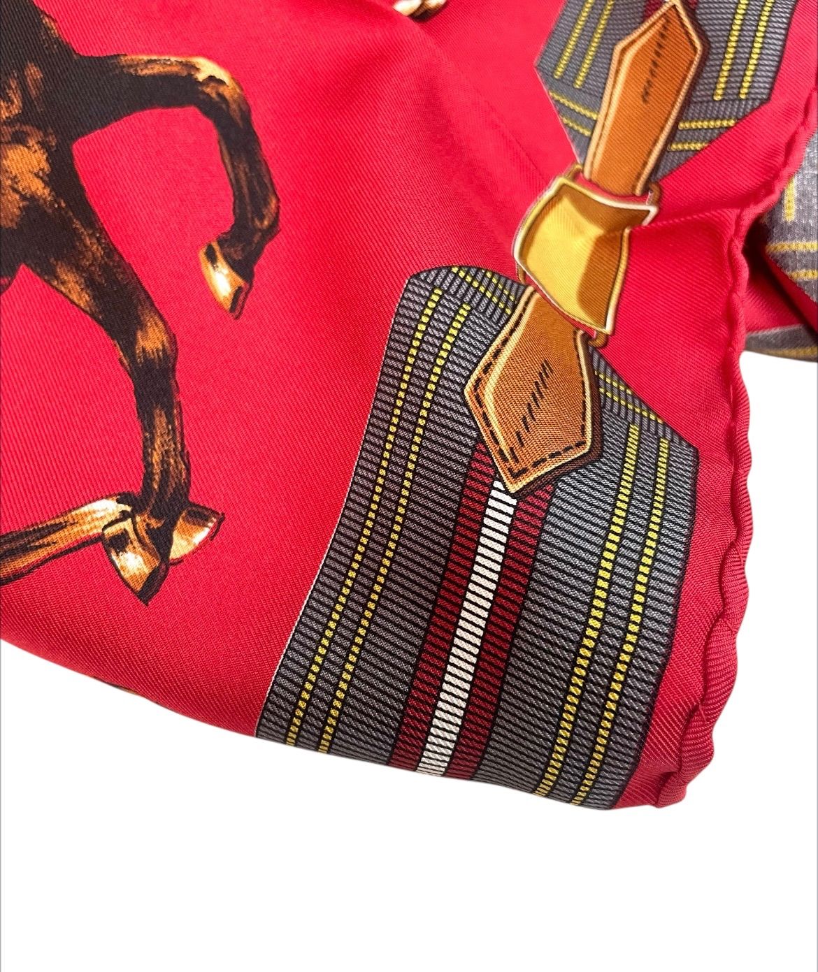 ぼぼ新品イタリア製 LONGCHAMP ロンシャン シルク100% ポニー柄 大判