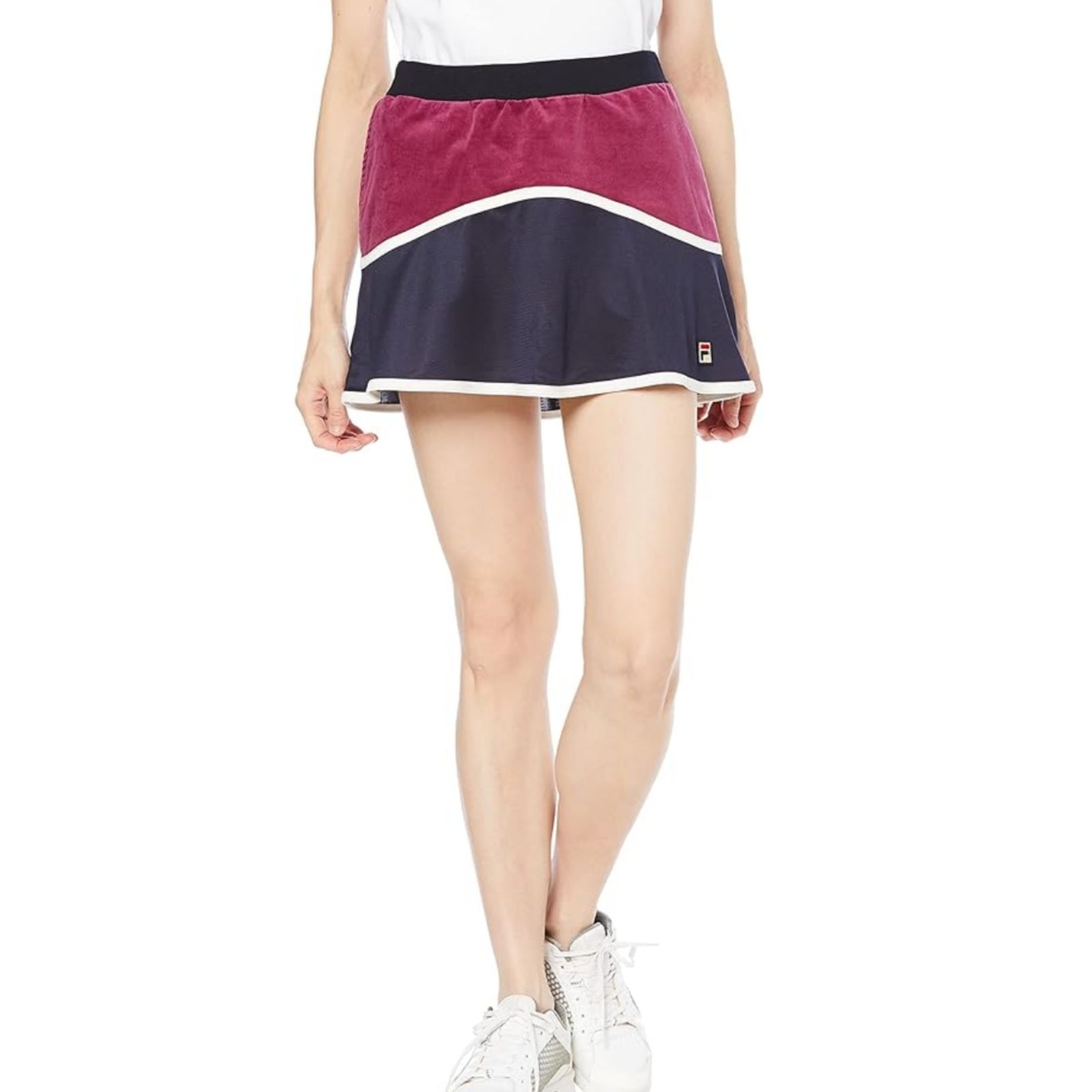 FILA フィラ テニス スコート Mサイズ サンバイザー 2点セット 新品美品 紺赤紫 - メルカリ