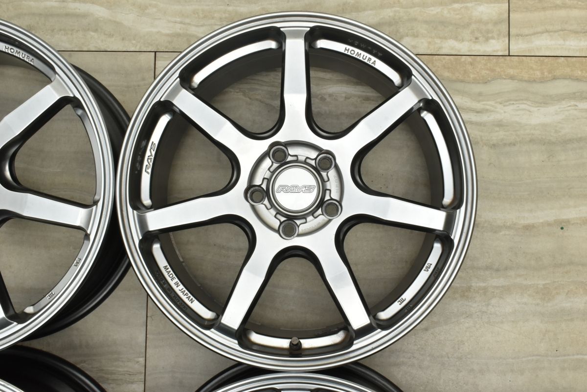 良好品 RAYS ホムラ ヒューガ HP07 18in 7.5J 45 PCD114.3 4本セット ノア ヴォクシー アルファード ステップワゴン レヴォーグ WWW_NOITHATQUANGTHANH_NET