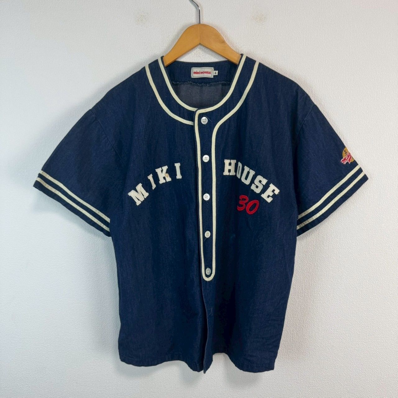 MIKIHOUSE ベースボールシャツ 半袖（新品未使用 ミキハウス