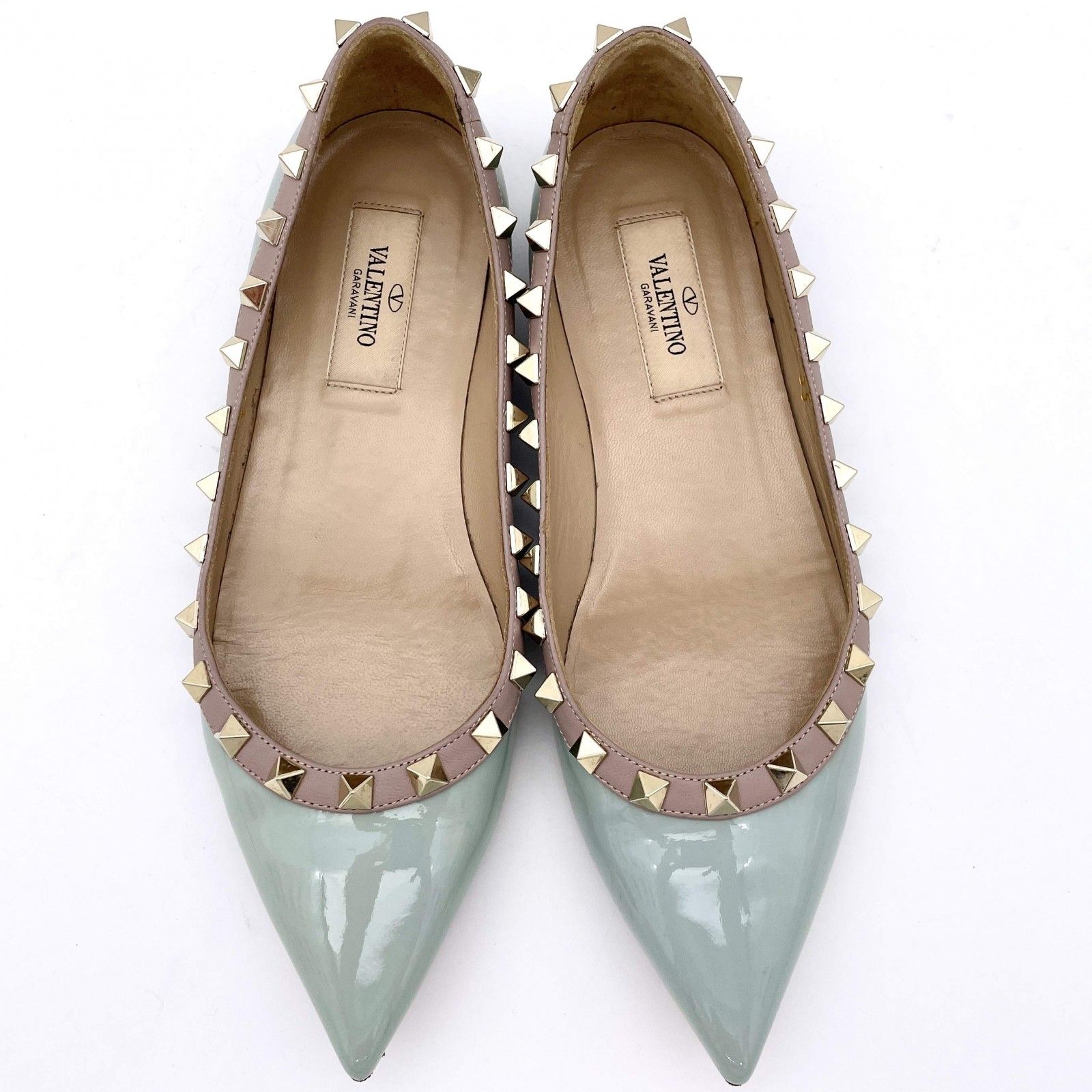 Valentino 35フラットシューズ VALENTINO ロックスタッズ フラットシューズ 35 1/2 - メルカリ