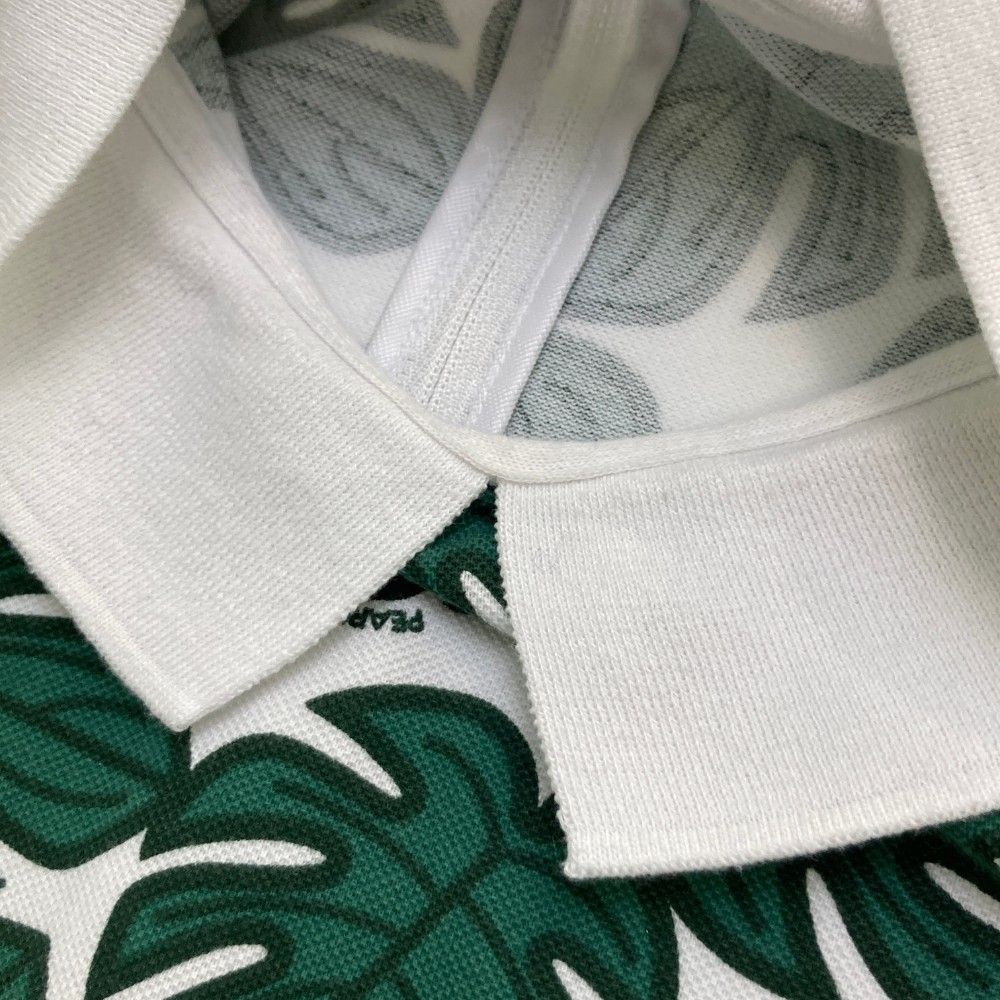 PEARLY GATES リーフ柄 ゴルフポロシャツ　 0サイズ PEARLY GATES リーフ柄 ゴルフポロシャツ 0サイズ カチオン