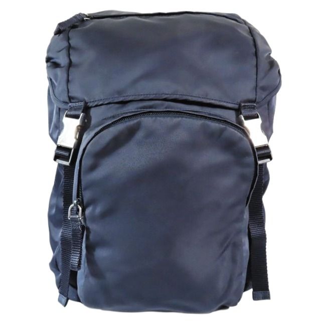 PRADA リュックサック　三角ロゴ　テスートナイロン　ブラック　ネイビー PRADA テスート 三角ロゴ ナイロン バックパック リュックサック