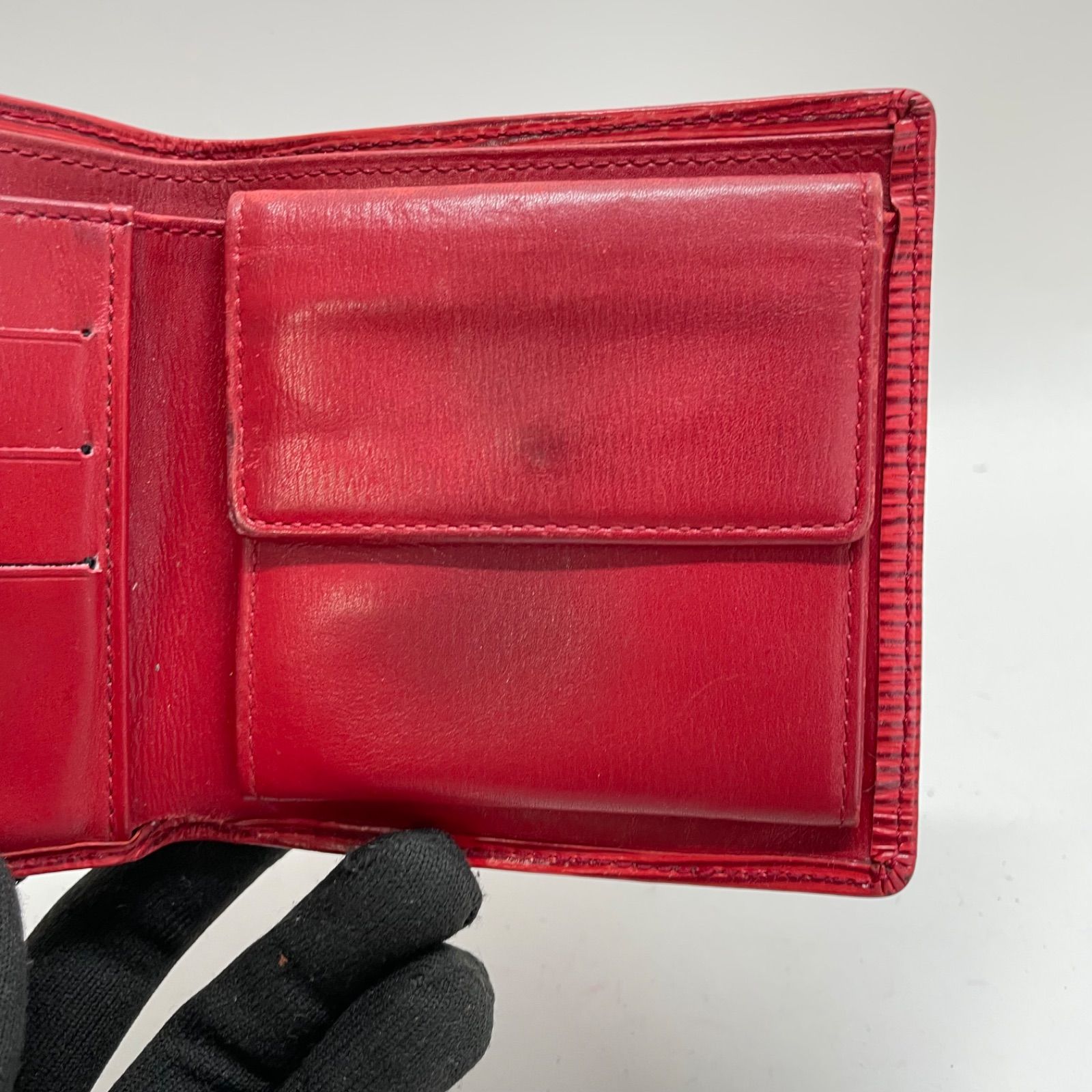 1795 LOUIS VUITTON ルイヴィトン 二つ折り財布 エピ 赤