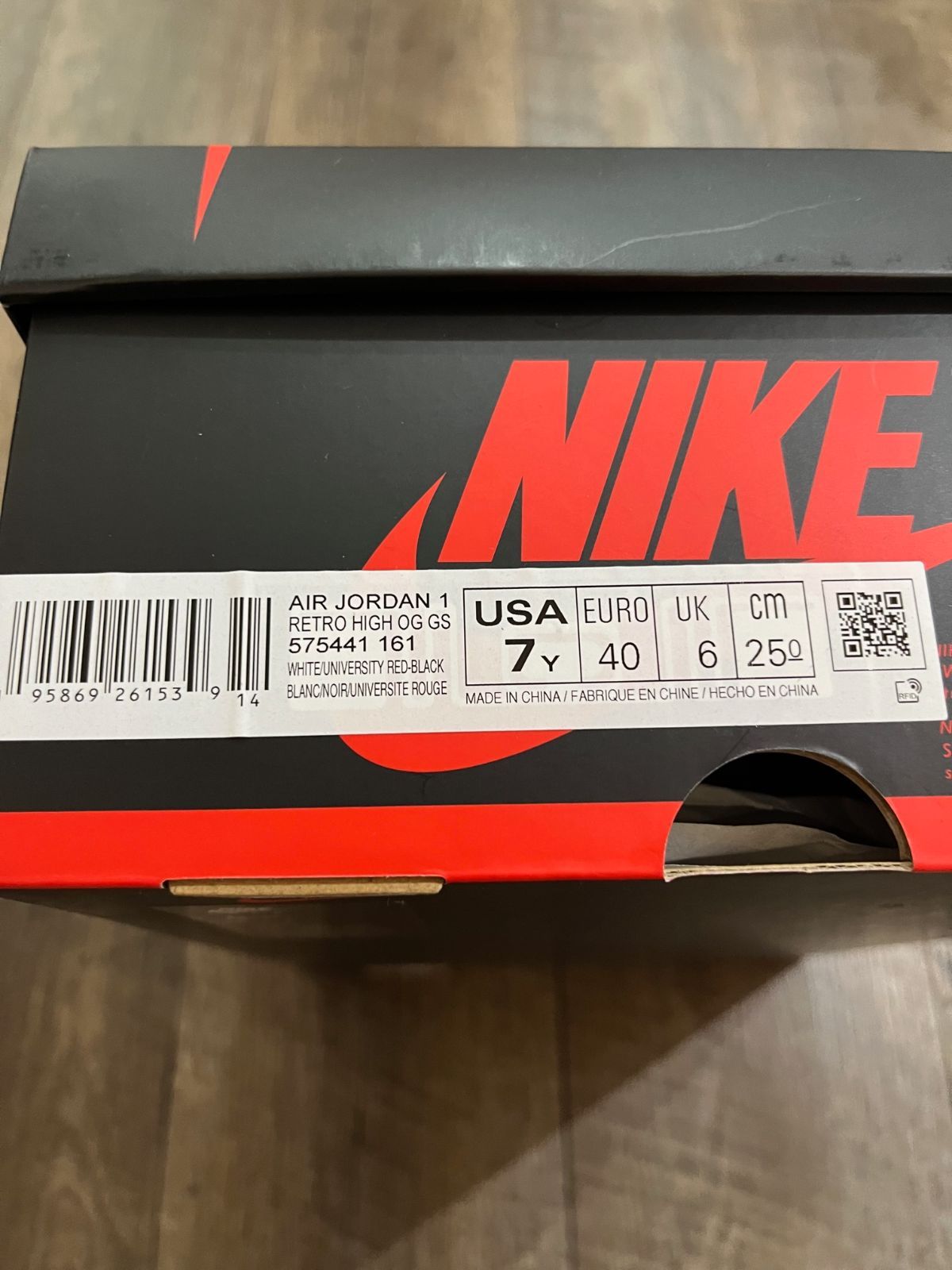 国内正規 NIKE AIR JORDAN 1 RETRO HIGH OG GS Heritage ナイキ エア