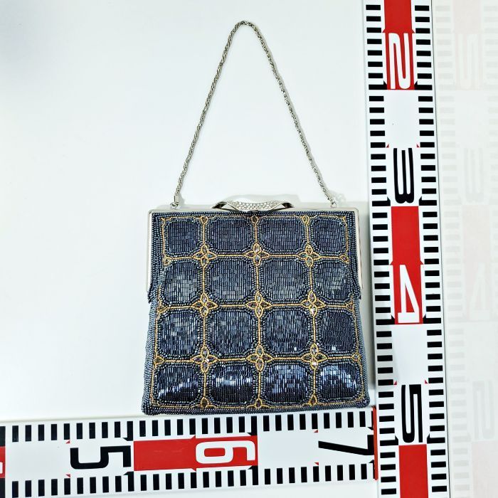 柏ビーズ ビーズ刺繍 フォーマルバッグ ハンドバッグ