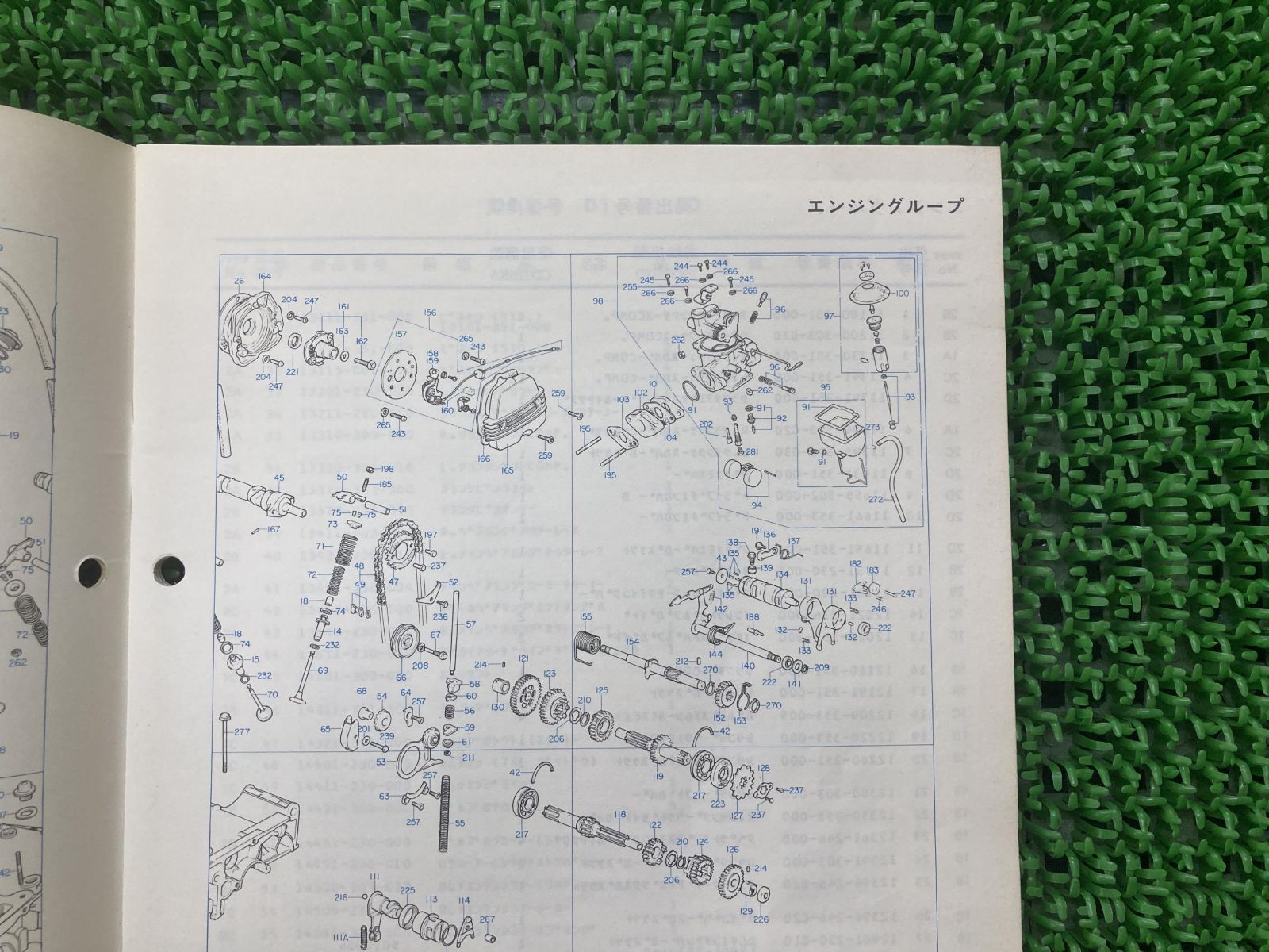 ベンリィ125 パーツリスト 2版 ホンダ 正規 中古 バイク 整備書