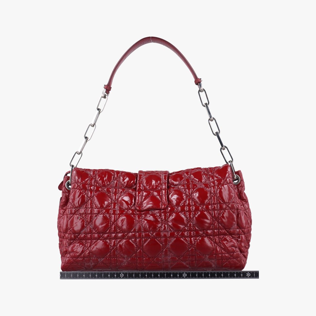 クリスチャンディオールChristian Diorミス ディオール ニューロック カナージュ ステッチレッドパテント17-BO-0190