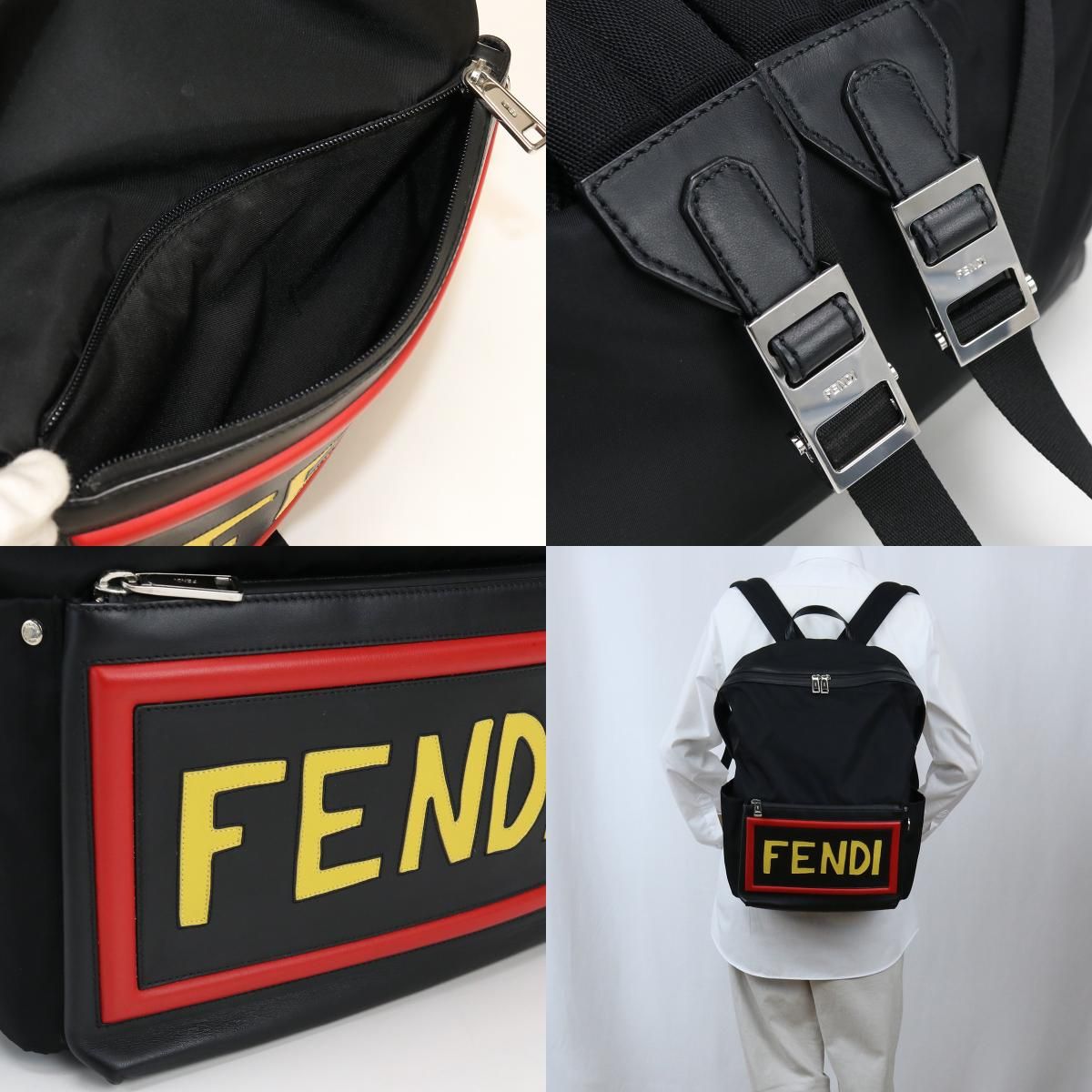 FENDI フェンディ バックパック 7VZ035 リュック ナイロン【中古