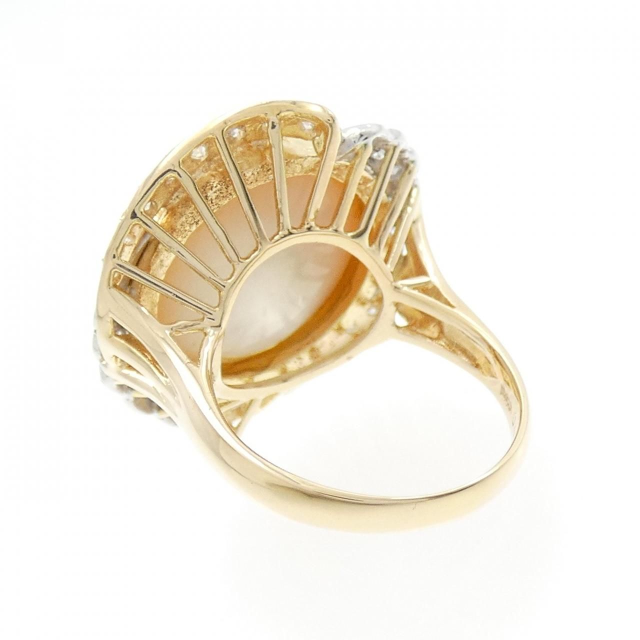 K18YG/PT900 マベパール リング - メルカリ 