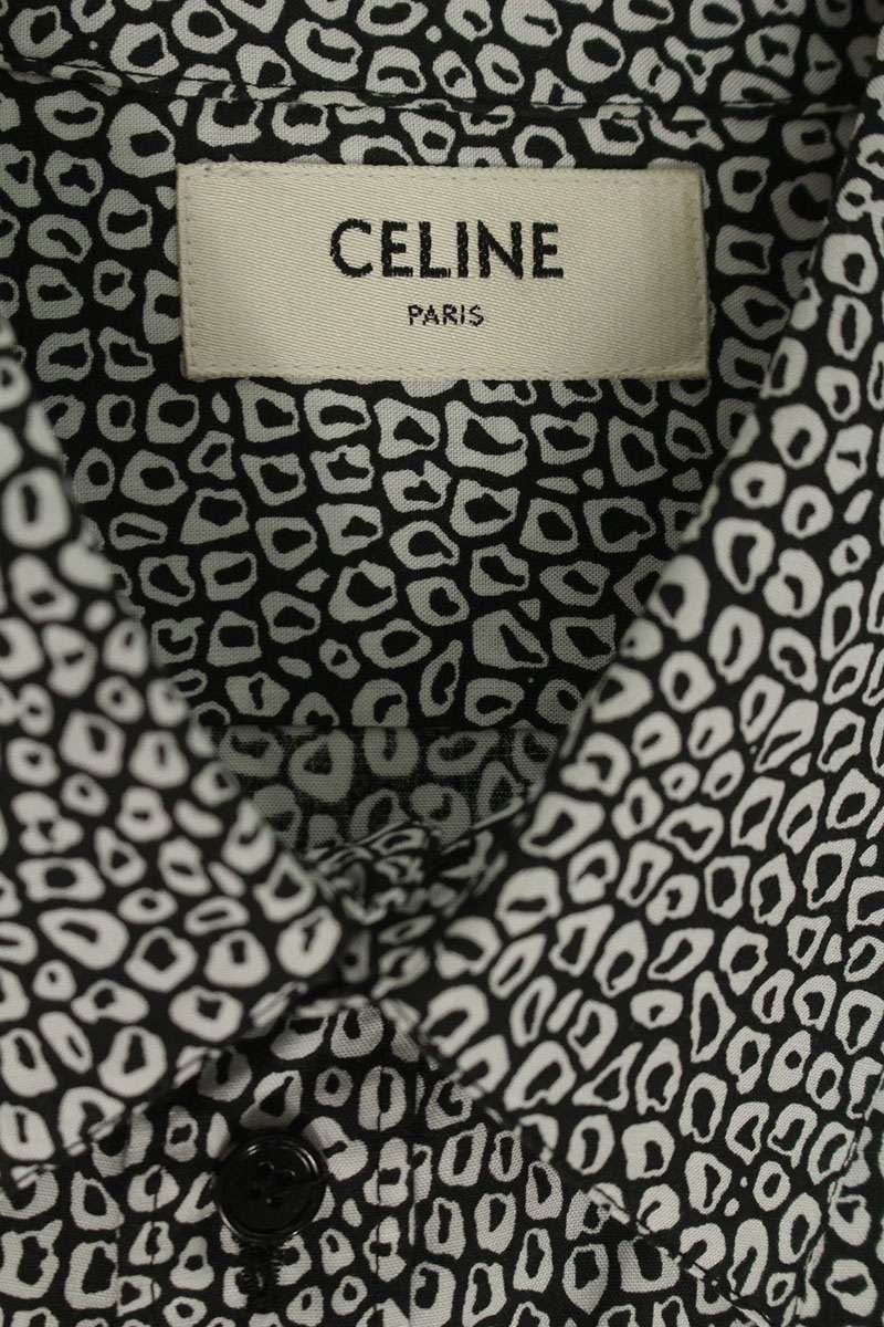 レトロ　CELINE プリント柄 長袖シャツ CELINE (セリーヌ) 総柄プリント 長袖 シャツ CEL2C813 メンズ