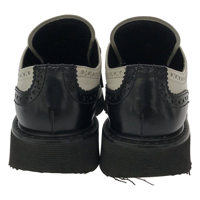 PRADA プラダ ウィングチップ 39 レザー 黒 厚底 エスパドリーユ PRADA プラダ ウィングチップ 39 レザー 黒 厚底 エスパドリーユ