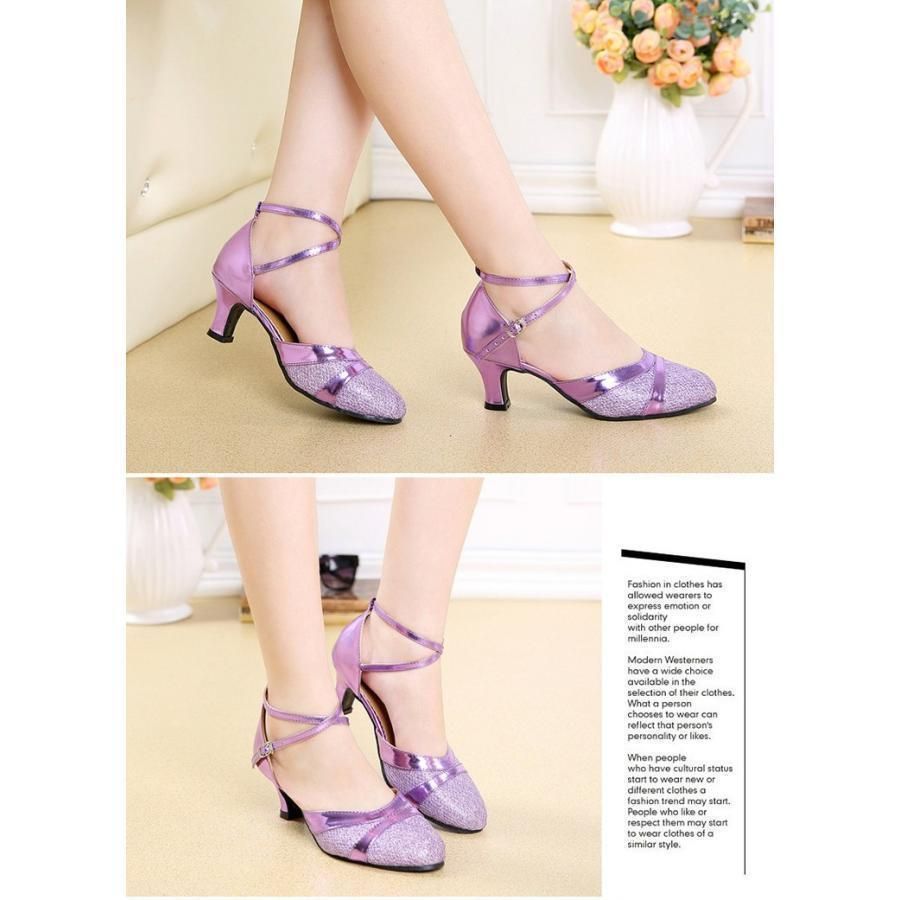 全品大幅値下げ！ 社交ダンス ラテンシューズ レディース ダンスシューズ ヒール 5cm モダンシューズ サルサ ダンスシューズXZ0524