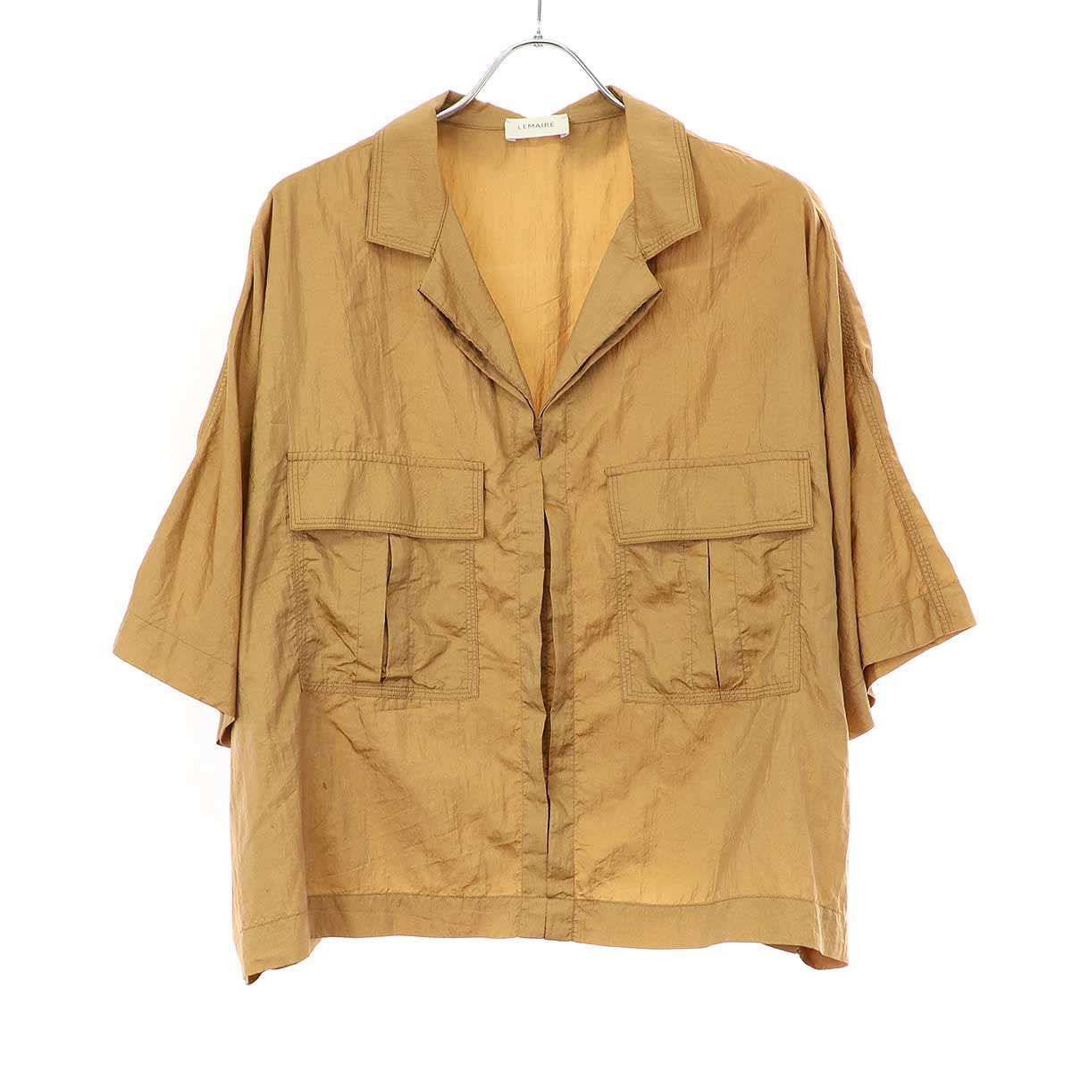 LEMAIRE ルメール 19SS Silk Voile Boxy Shirt ナイロンシルクボクシー