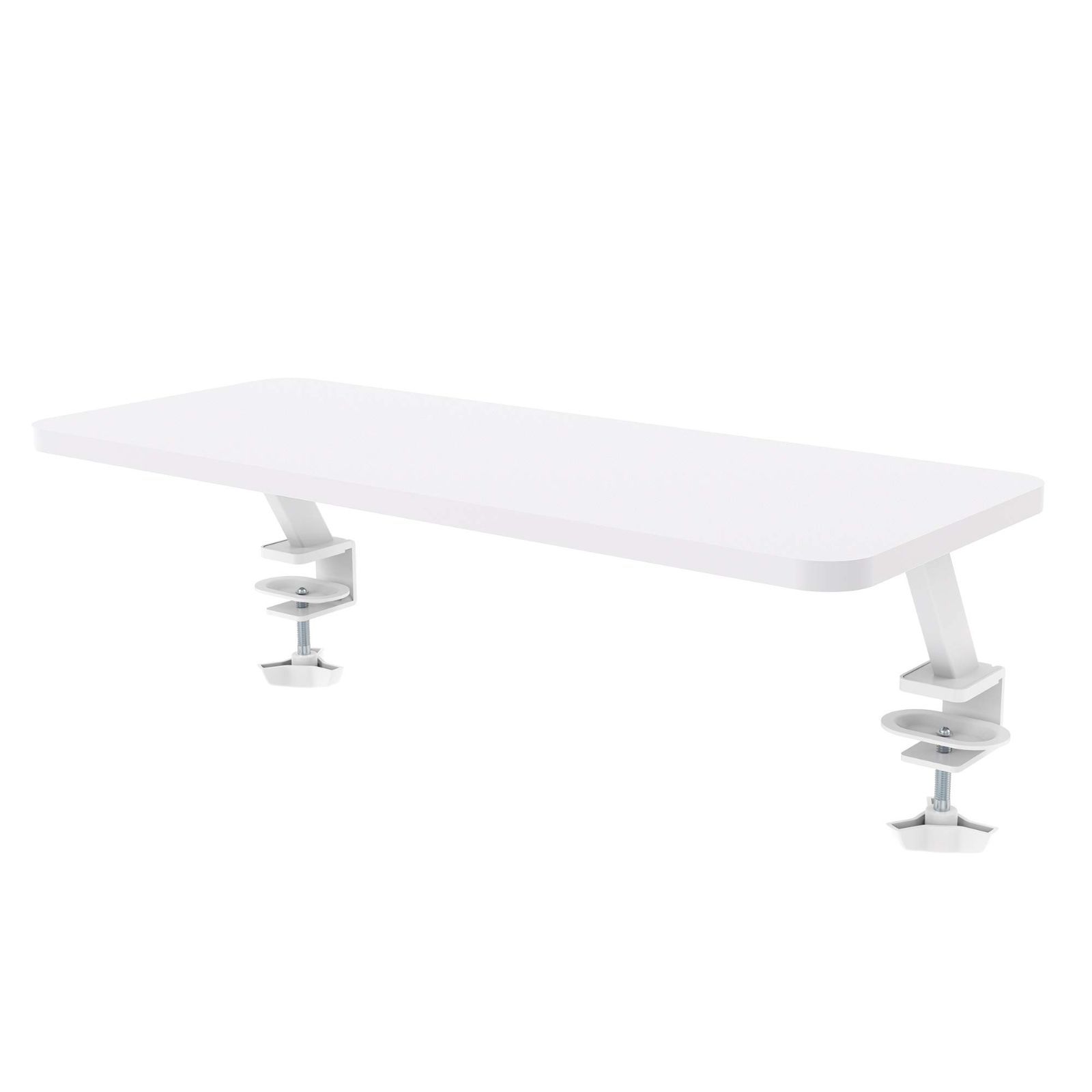 【在庫処分】グリーンハウス(Green House) デスクスタンド 幅65cm・耐荷重20kg 取り付け簡単 GH-DKBE1-WH