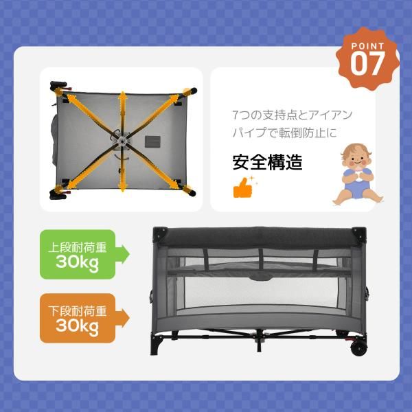 キャスター付き 片サイド高さ調整