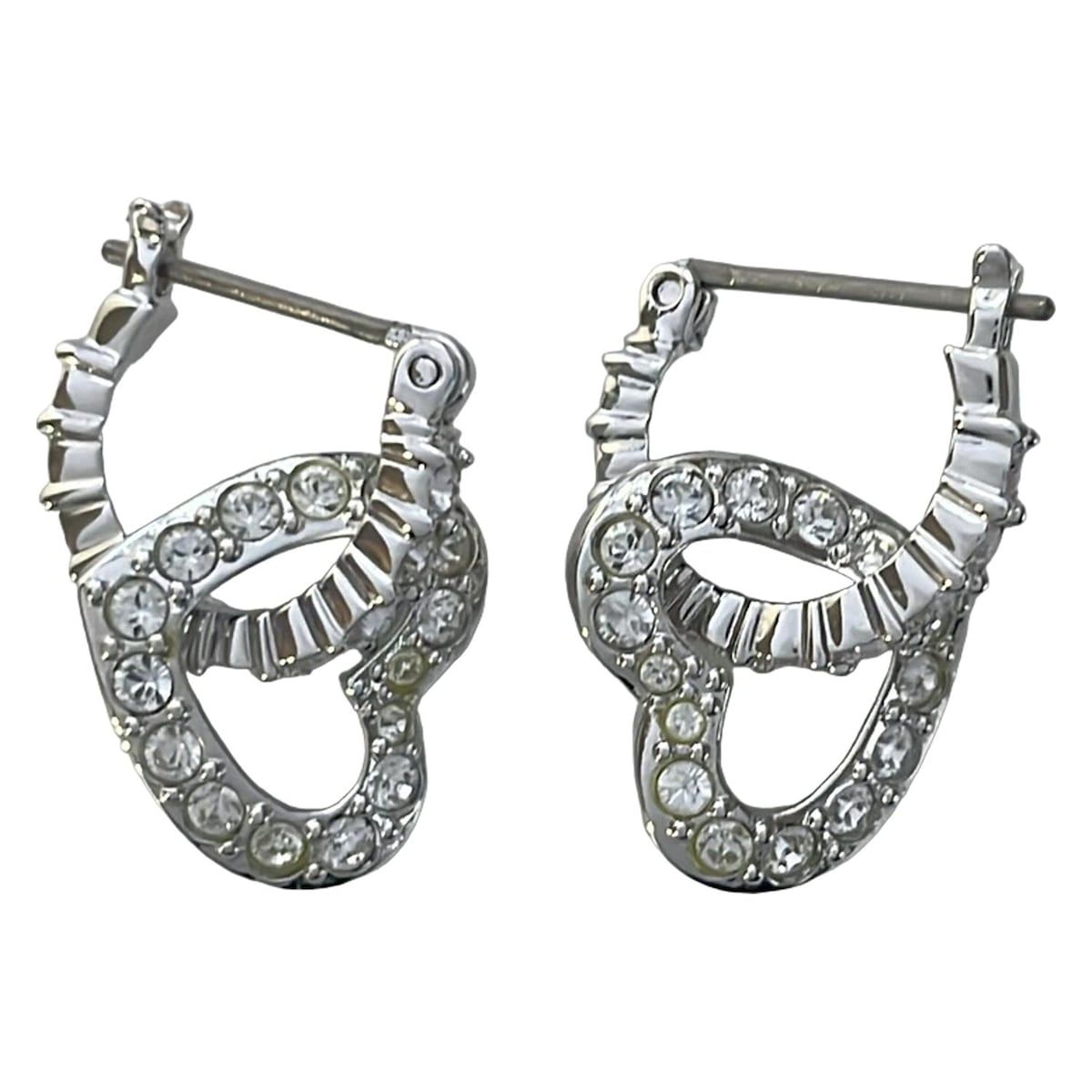SWAROVSKI(スワロフスキー) ピアス美品 - シルバー×クリア 