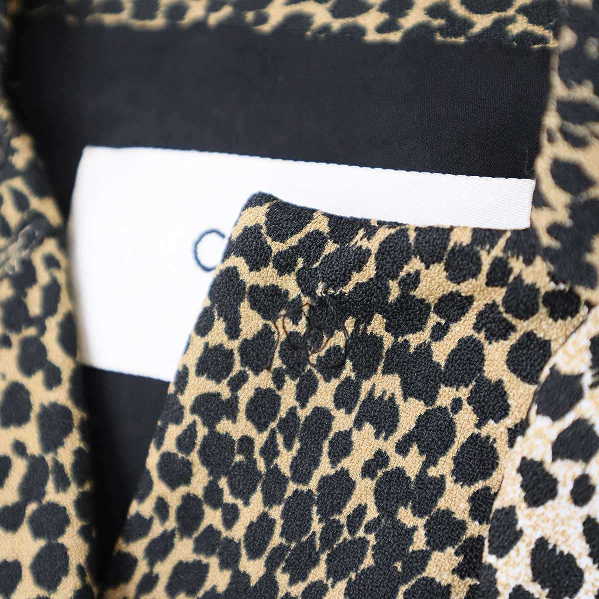 CELINE セリーヌ 19AW Leopard Dress リボンネックレオパード