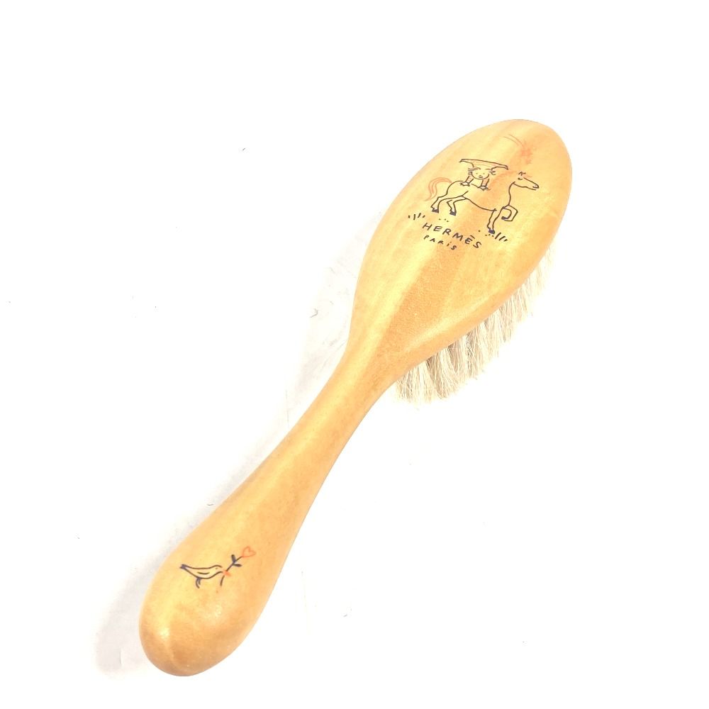 HERMES エルメス 雑貨 ヘアブラシ 《カブリオル》 ウッド ナチュラル